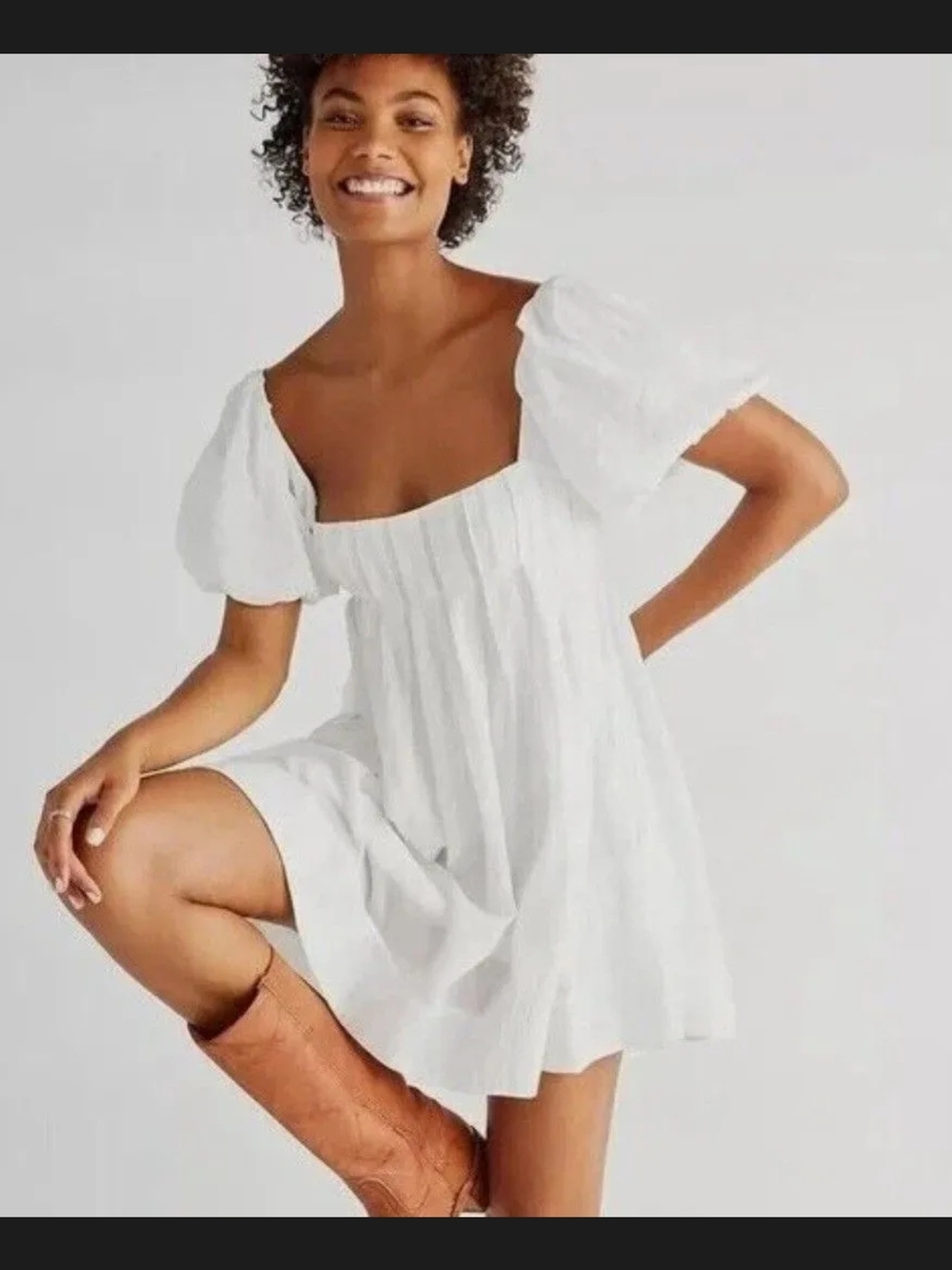 Free People Marina Mini Dress Endless Summer Sqaure Neck Size S